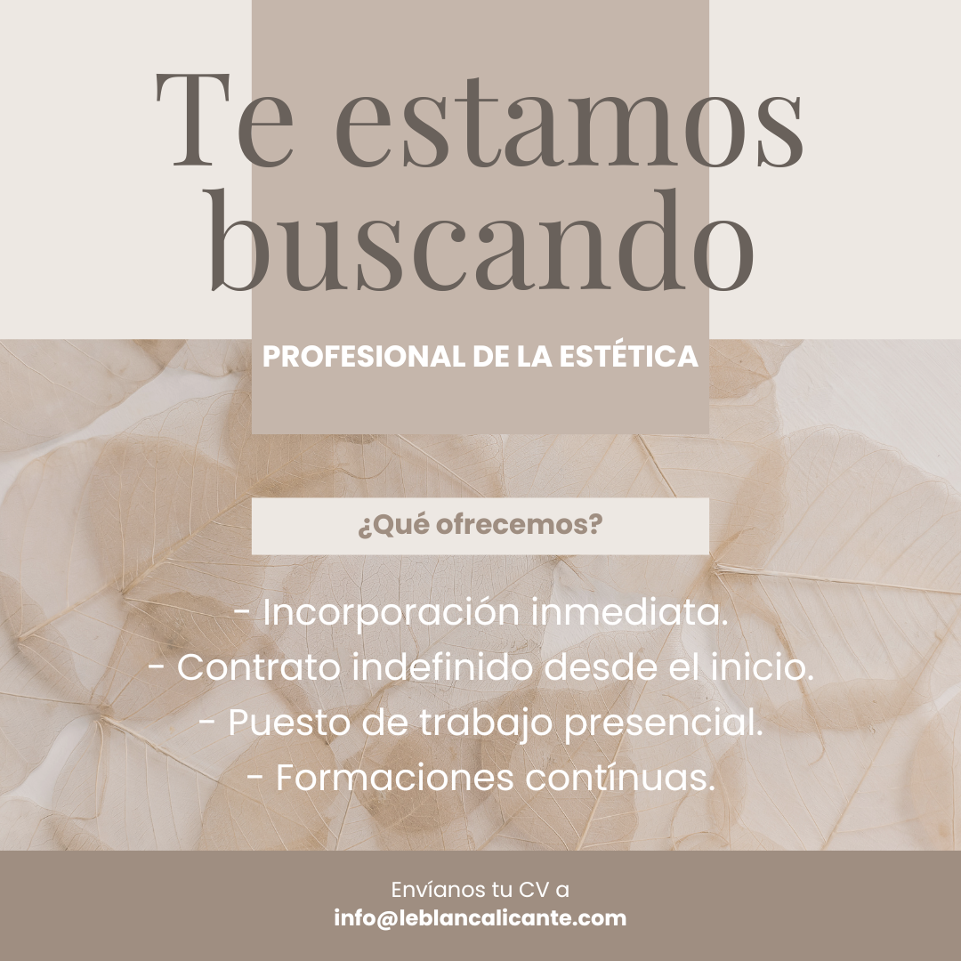 Trabaja en centro de estética