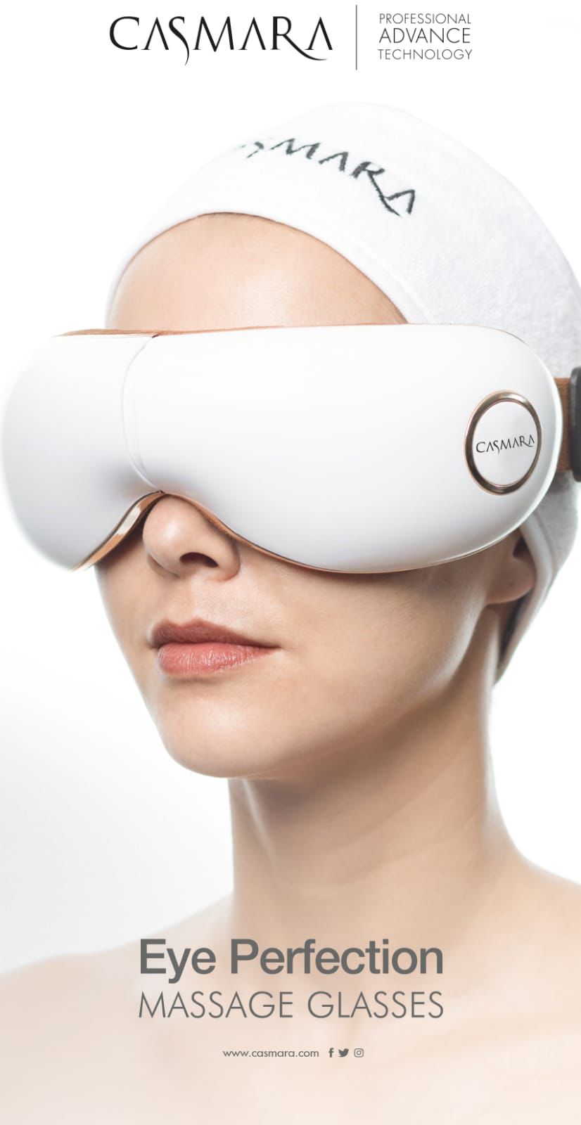 Gafas de masaje Eye Perfection de Casmara para rejuvenecimiento y cuidado el contorno de ojos