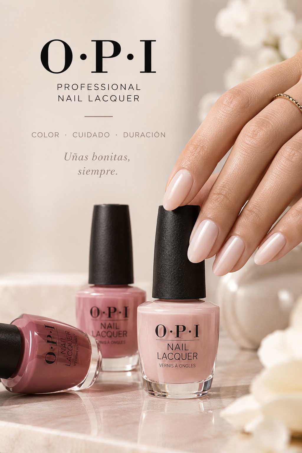 Manicura OPI profesional en Alicante en Le Blanc